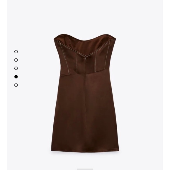 Zara Top Sticked Draped Dress - Picture 4 of 8